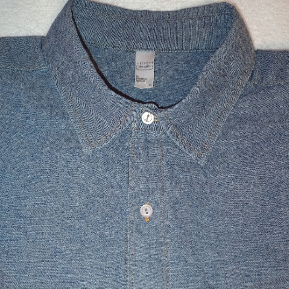 (Unisex) Heavy Chambray, Casual Button-Up